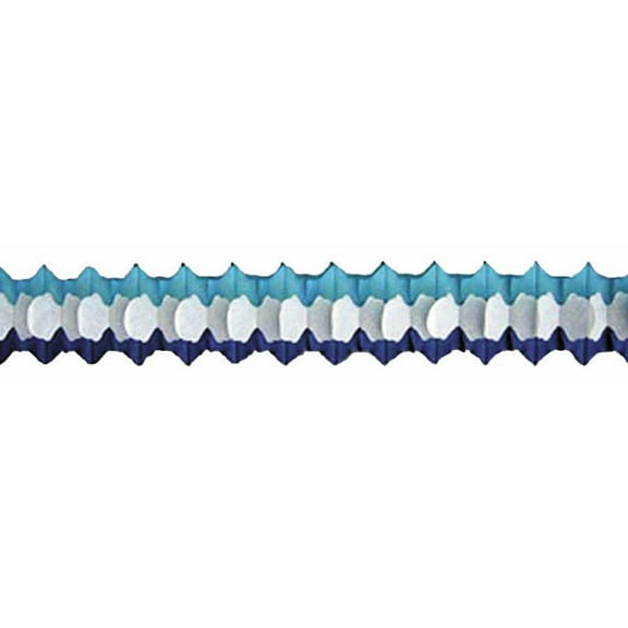 HUBERT Paper Arch Garland Decoration Light Blue - 12'L