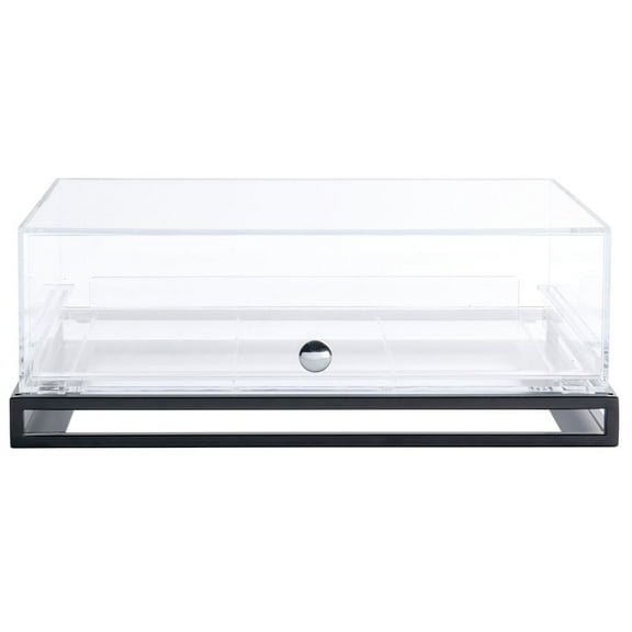 Hubert Pastry Display with Acrylic Case - 22 8/25"L x 14 23/25"W x 8 19/50"H