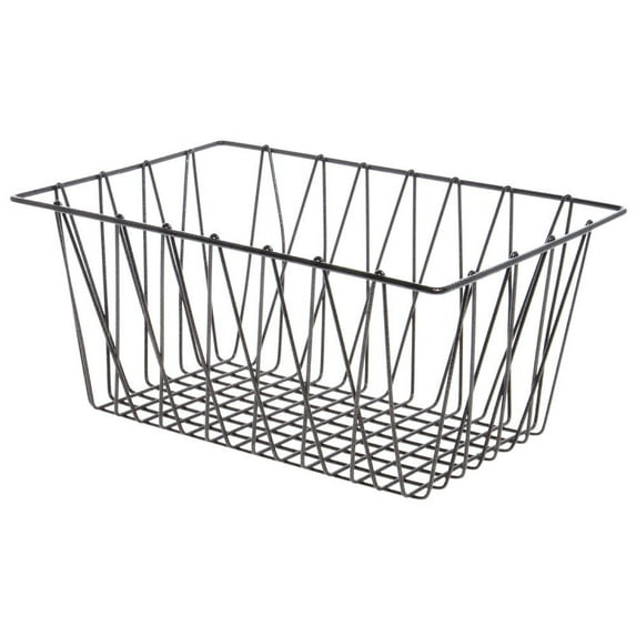 HUBERT Metal Storage Basket Rectangular Espresso - 18"L x 12"W x 8"H