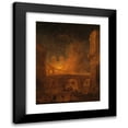 thumbnail image 1 of Hubert Robert 15x18 Black Modern Framed Museum Art Print Titled - The Fire of Hotel-Dieu in Paris (1772), 1 of 5