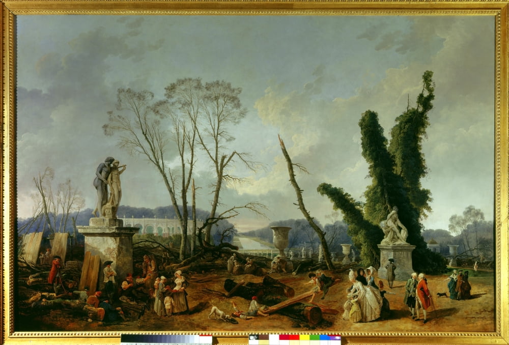 Hubert Robert (1733-1808) French School Canvas Art - (36 x 24)