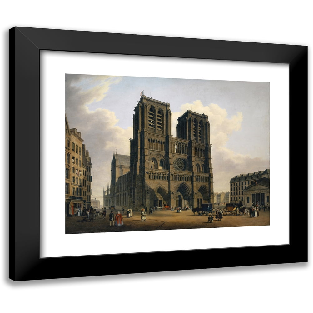 Hubert Sattler 14x12 Black Modern Framed Museum Art Print Titled ...