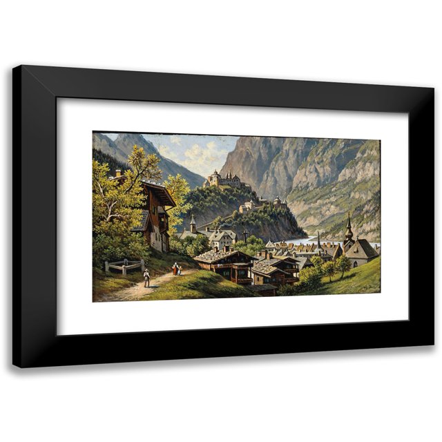 Hubert Sattler 18x12 Black Modern Framed Museum Art Print Titled - A ...