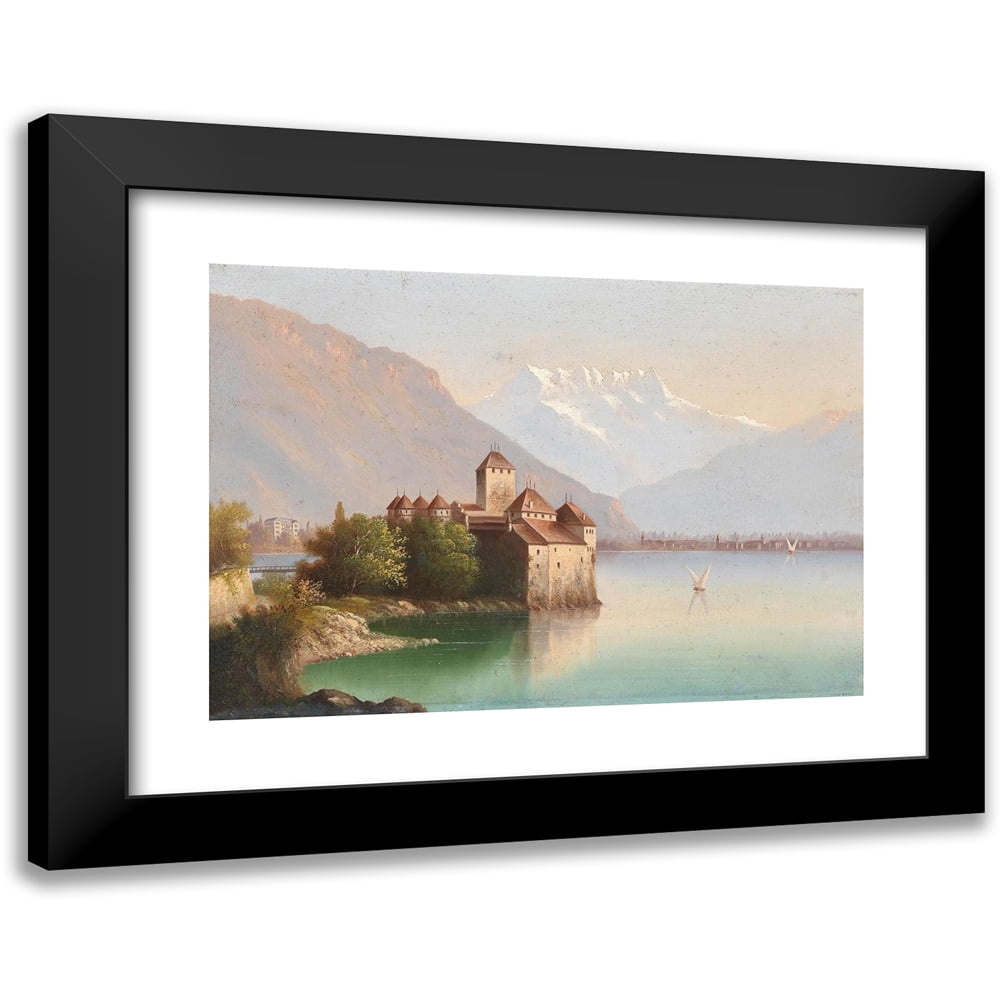 Hubert Sattler 24x18 Black Modern Framed Museum Art Print Titled - View ...