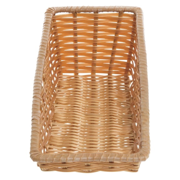 HUBERT Tapered Storage Basket, Natural Color, Rectangular - 7 1/2"L x 20"D x 1 1/2" to 6"H