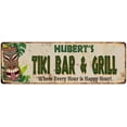 thumbnail image 1 of Hubert's TIKI BAR & GRILL Metal Sign 6x18 Decor 106180040216, 1 of 1
