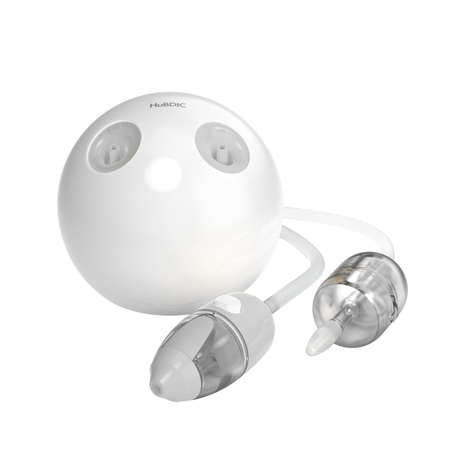 HubiBaby Nasal Aspirator for Baby, Electric Baby Nasal Aspirator, Nasal Mist Spray and Nose Cleaner Both in One, Newborns, Infants, Baby and Toddler (Gray)