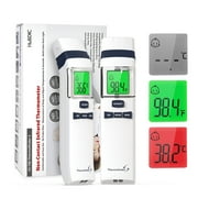 HubiBaby No-Touch Forehead Thermometer, Digital Infrared Thermometer for Adults and Kids, Baby Thermometer with Fever Alarm Fast and Accurate,Ideal for Whole Family (White)