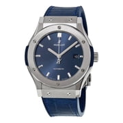 Hublot Classic Fusion 542.NX.7170.LR Blue Sunray Titanium Automatic Mens Watch New