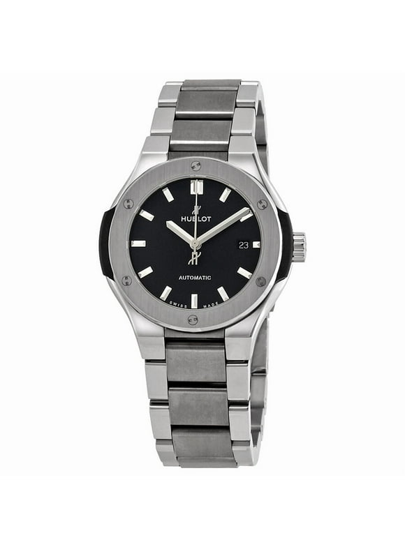 Classic Fusion Automatic 33mm Black Dial Titanium Women's Watch 585.NX.1170.NX