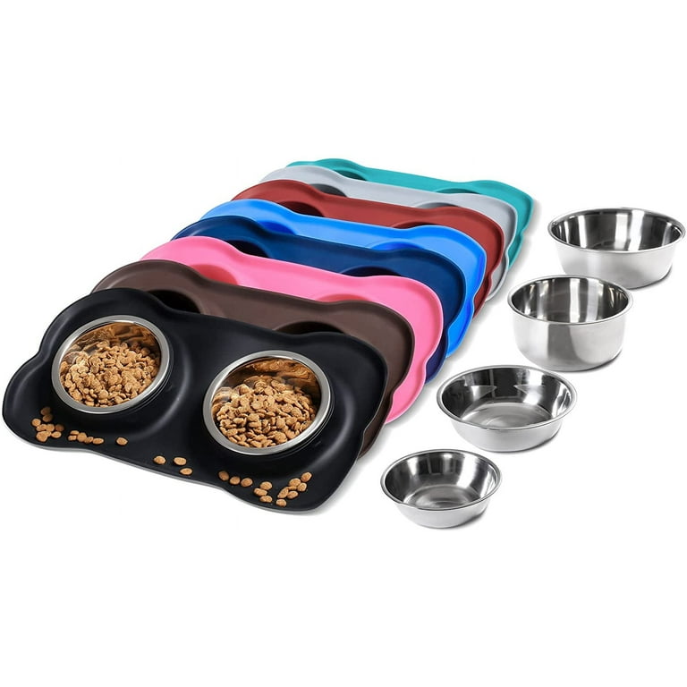 Metal non spill dog bowl hot sale