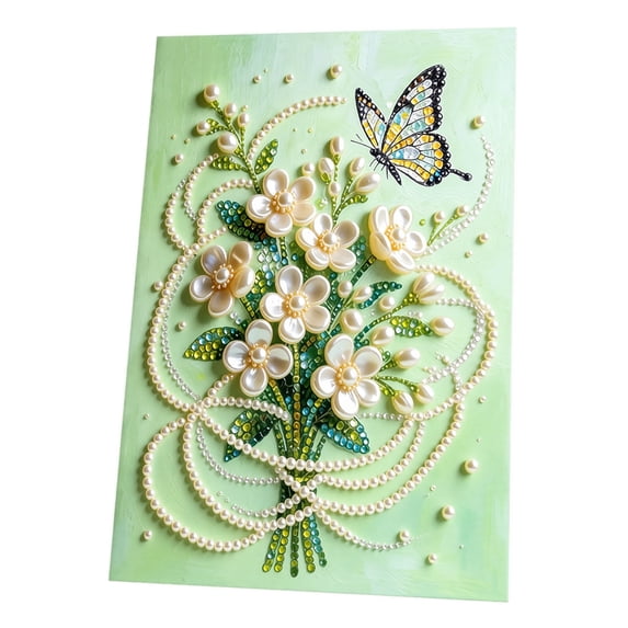 Huchen Diamond Painting Kits, Flower Vase Diamond Art Pearl Painting Kits for Adults, Framed Diamond Dots Painting Gem Canvas Art Craft Kit, Wall Art Decor for Home Office 15*11in