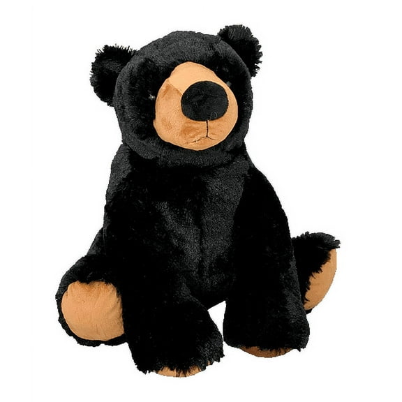 HuckleBeary Black Bear Plush Toy 16 inch Forest Stuffed Animal