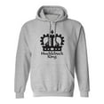 thumbnail image 1 of Hucklebuck King Adult Hooded Sweatshirt, 1 of 1