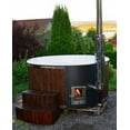 thumbnail image 1 of Hud-1 EZ Buildings Sierra 6 Person Round 78 in. Wood Fired Hot Tub, 1 of 6
