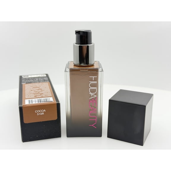 Huda Beauty #FauxFilter Luminous Matte Full Coverage Liquid Foundation, Cocoa 510R, 1.18 fl oz