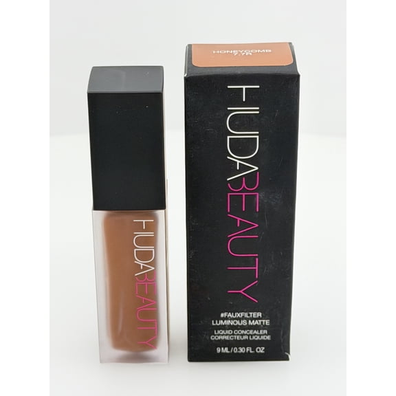 Huda Beauty #FauxFilter Luminous Matte Liquid Concealer, Honeycomb 7.7R, 0.30 fl oz