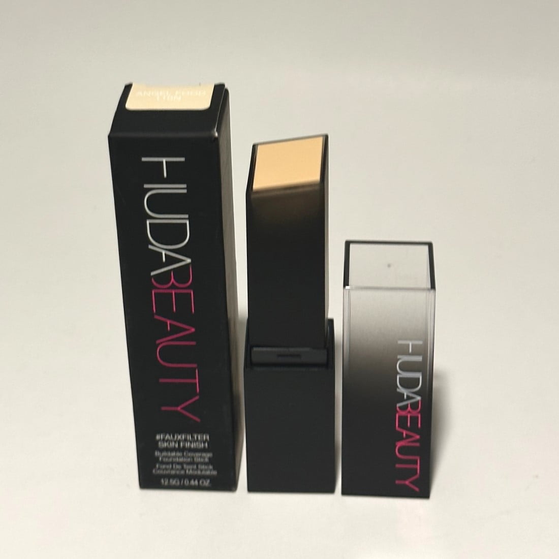 Huda Beauty #Fauxfilter Skin Finish Foundation Stick 110N Angel Food ( very fair with neutral undertone)