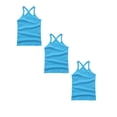 thumbnail image 1 of Hudaneo 3 Pieces Girls Dance Tank Top Racerback Camisole Undershirts Spaghetti Strap Camis Clothes for Girls, Blue 12-18M, 1 of 1