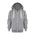 thumbnail image 1 of Hudaneo Boys Zip Up Hoodie Oversized Sweatshirt with Kangaroo Pocket Full Zipper Top, 3-12 Years, 1 of 6