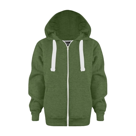 Hudaneo Boys Zip Up Oversized Hoodie Sweatshirt Jacket with Pocket for School Sports, 4-14 Years