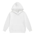 thumbnail image 1 of Hudaneo Girls Oversized Relaxed Fit Hoodie Long Sleeve Pullover Sweatshirt with Kangaroo Pocket School Lounge Style, White 1-2 Years, 1 of 4