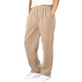 thumbnail image 1 of Hudaneo Kids Boys Athletic Sweatpants Open Bottom Drawstring Straight Leg Joggers Pockets, 5-16 Years, 1 of 7
