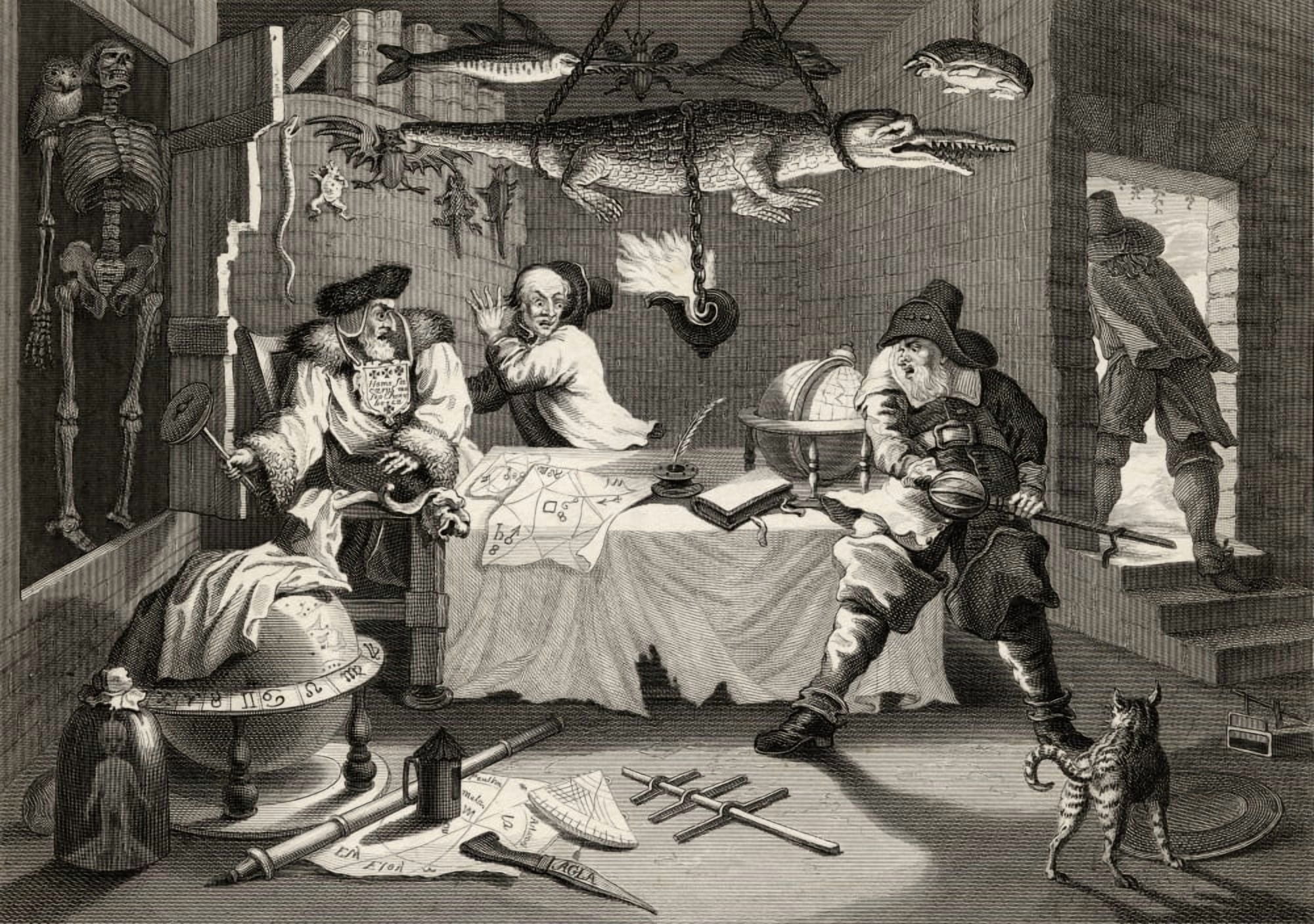 Hudibras Beats Sidrophel And His Man Whachum Engraved By F F Walker After Hogarth From The Works Of Hogarth Published London 1833 Canvas Art - Ken Welsh Design Pics (34 x 24)