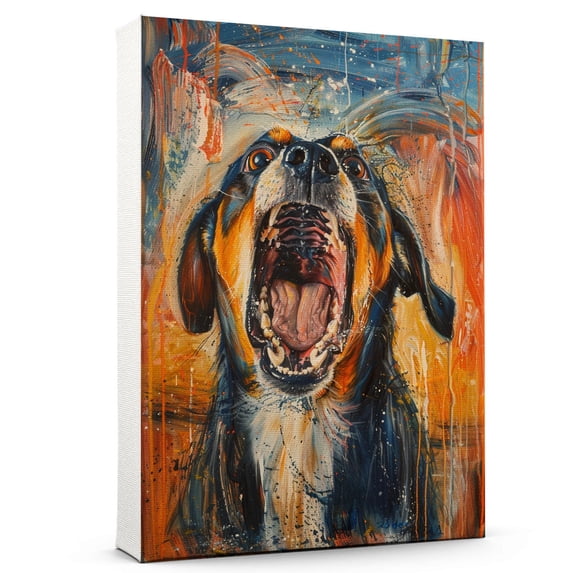 Hudo Funny Scream Entlebucher Mountain Dog Poster Wall Art Decor Entlebucher Mountain Dog Canvas Wall Art - Canvas Prints - Gifts For Women
