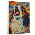 thumbnail image 1 of Hudo Funny Scream Japanese Chin Dog Poster Wall Art Decor Japanese Chin Dog Canvas Wall Art - Botanical Wall Art - Black Dog Wall Art, 1 of 5