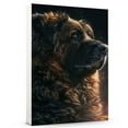 thumbnail image 1 of Hudo Leonberger Dog on Space Poster Art - Leonberger Dog Canvas Wall Art - Cute Bathroom Decor - Black Dog Bathroom Decor, 1 of 5