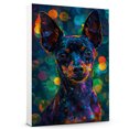 thumbnail image 1 of Hudo Miniature Pinscher Dog Wall Art, Pet Posters - Miniature Pinscher Dog Canvas Wall Art - Framed Wall Art - Dog Paintings, 1 of 5
