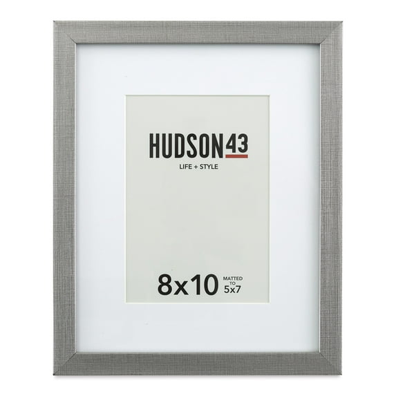 Hudson 43 Gallery Metallic Frames - Silver, 8" x 10", Easel Back