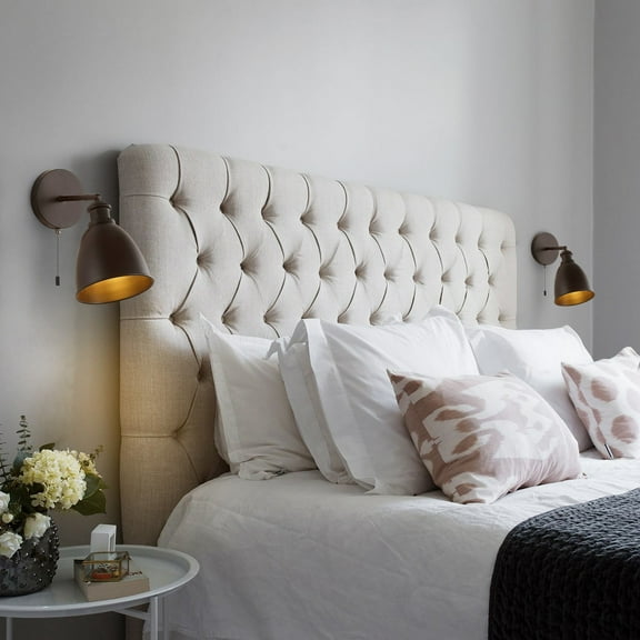 JONATHAN Y Hudson 6.5" 1-Light Farmhouse Bohemian Iron LED Sconce, Oil Rubbed Bronze (Set of 2)