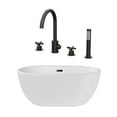 thumbnail image 1 of Hudson 65 Inch Acrylic Double Ended Freestanding Tub and Faucet Package, 1 of 2