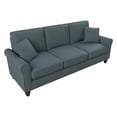 thumbnail image 1 of Hudson 85W Sofa in Turkish Blue Herringbone Fabric, 1 of 7