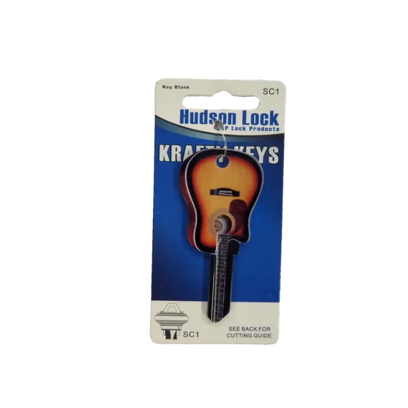 Hudson Acoustic Guitar House Key Compatible with Schlage and SC1 Locks
