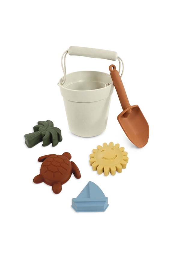 6pc Silicone Beach/Sand Toys, Multicolor, One Size