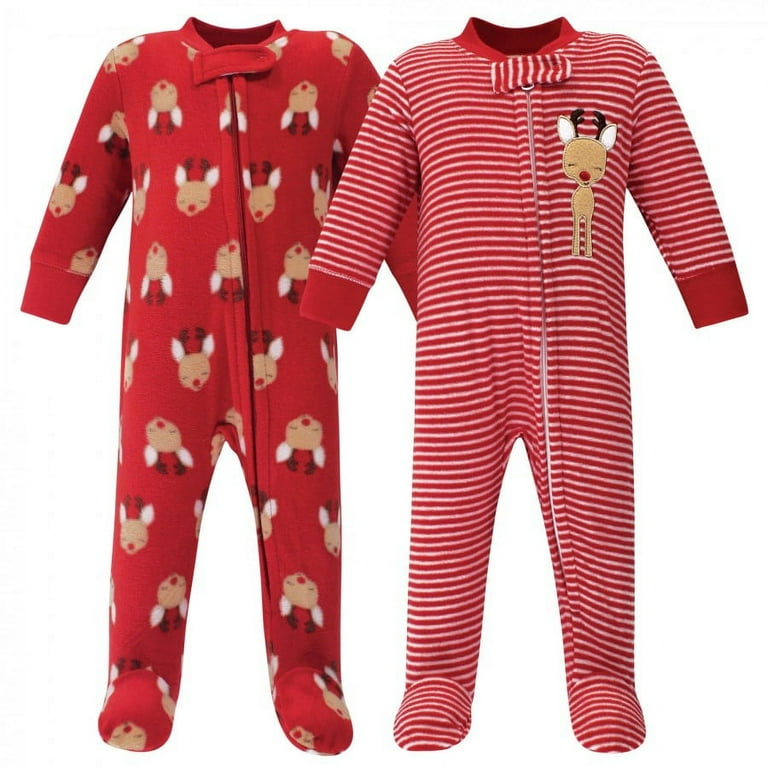 Baby fleece 2025 zipper pajamas