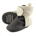 thumbnail image 1 of Hudson Baby Baby and Toddler Cozy Fleece Booties, Heather Charcoal Cream, 4 Toddler, 1 of 2