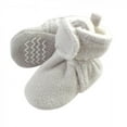 thumbnail image 1 of Hudson Baby Baby and Toddler Cozy Fleece and Faux Shearling Booties, Light Gray, 0-6 Months, 1 of 1