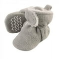 thumbnail image 1 of Hudson Baby Baby and Toddler Cozy Fleece and Faux Shearling Booties, Neutral Gray, 12-18 Months, 1 of 7