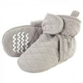 thumbnail image 1 of Hudson Baby Baby and Toddler Quilted Booties, Gray, 0-6 Months, 1 of 2