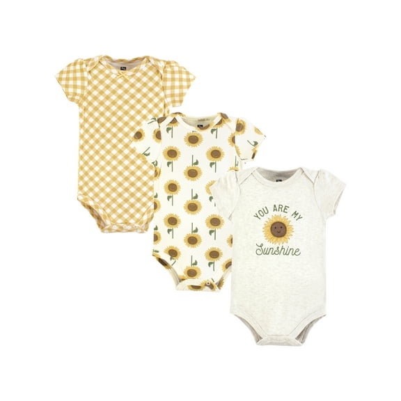 Hudson Baby Bodysuits, 3-Pack, Newborn-18 Months