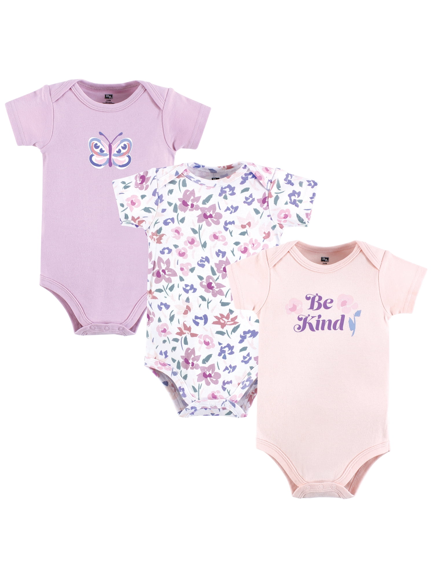 Hudson Baby Bodysuits, 3-Pack, Newborn-18 Months