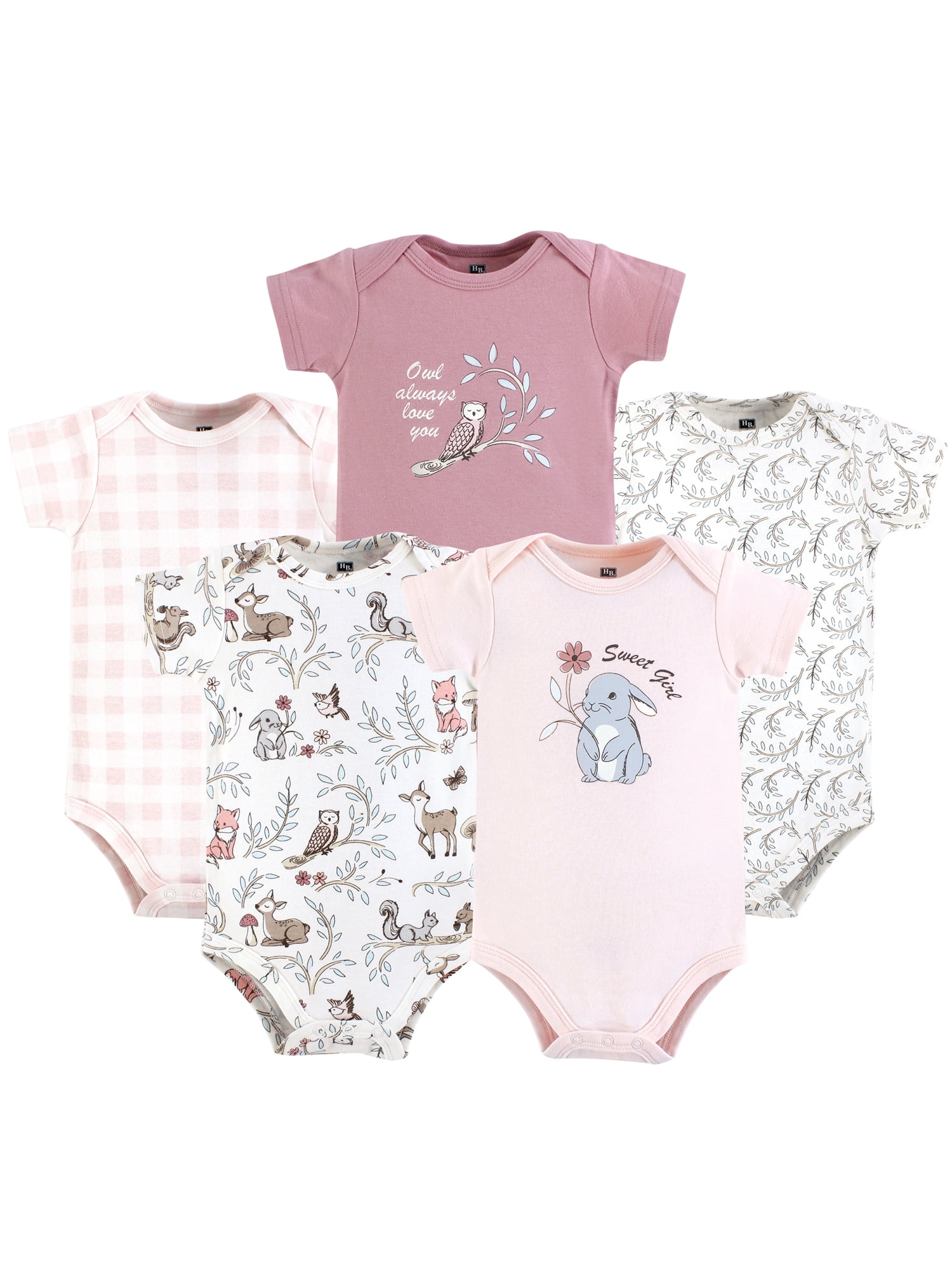 Bodysuits, 5-Pack, Newborn-18 Months
