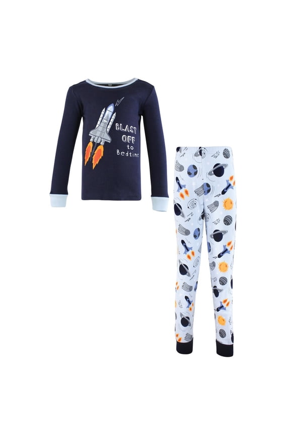 Boy Cotton Pajama Set, Space, 6 Years