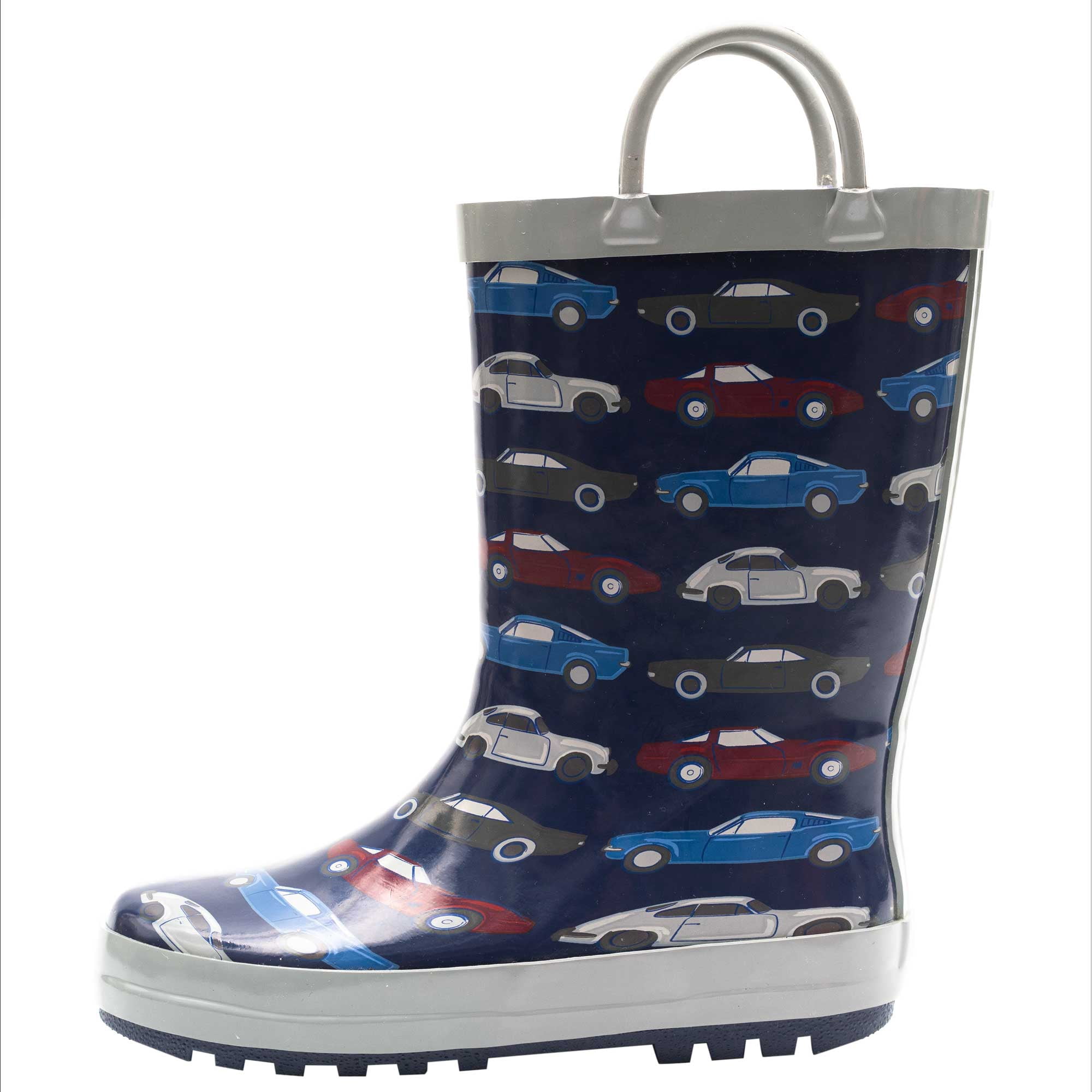 Hudson Baby Boy Rain Boots, Vintage Cars, 5 Toddler