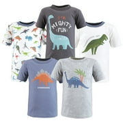 Boy Short Sleeve T-Shirts, Dinosaur, 6-12 Months