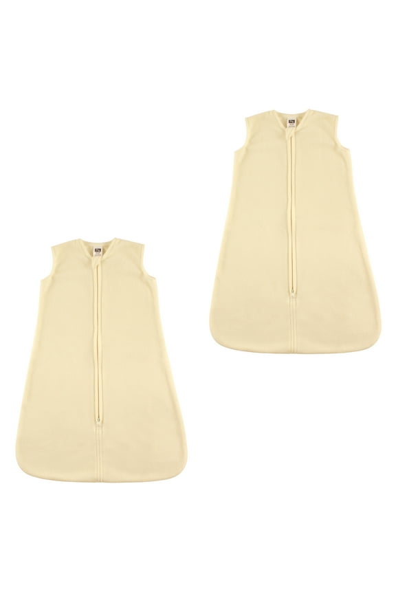 Boy and Girl Fleece Sleeping Bag 2 Pack, Cream, 12-18 Months